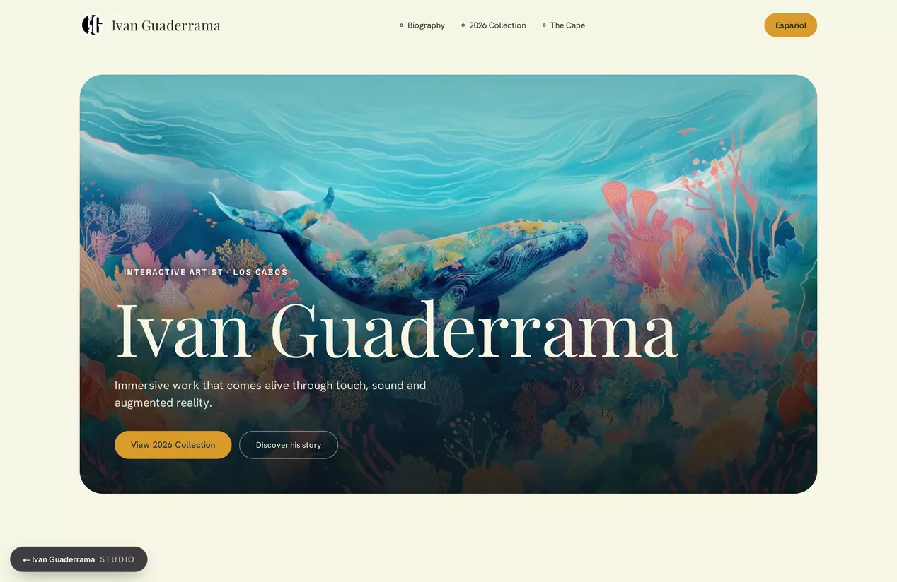 Iván Guaderrama — Artist Portfolio concept